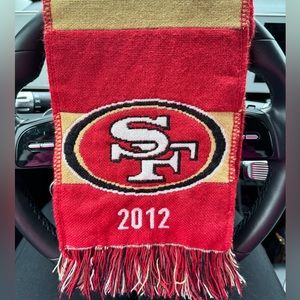 San Franciso 49ers Red Gold NFL Football 2012 Fringed
Go Niners Stadium Scarf